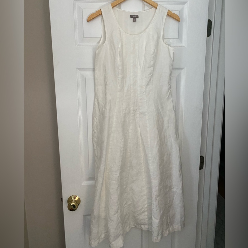 J-Jill white lined dress size small